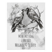Crow Lover Met Deze Ring Perfect Poster (Voorkant)