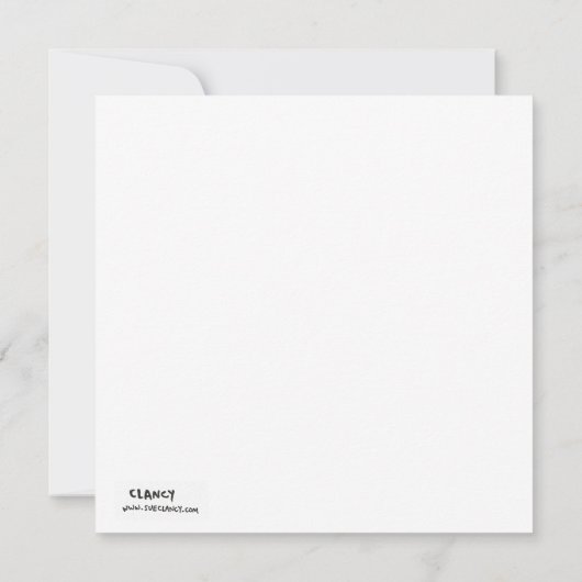 Crow met Pen note card Notitiekaartje (Achterkant)