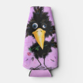 Crow met Roos flesfles Koelaar Fun Flesjeskoeler (Voorkant)