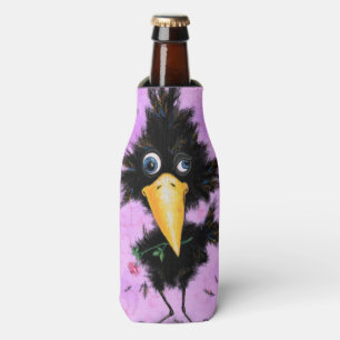 Crow met Roos flesfles Koelaar Fun Flesjeskoeler