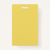 Crow met twee Abstracte rode bloemen op Stems Yell Badge (Achterkant)