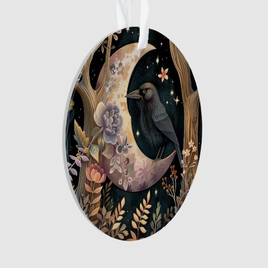 Crow Moon Acryl Ornament (voorkant)