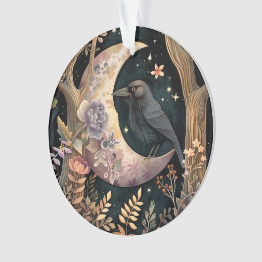 Crow Moon Acryl Ornament (voorkant)