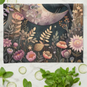 Crow Moon keukenhanddoek (Gevouwen)