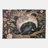 Crow Moon keukenhanddoek (Horizontaal)