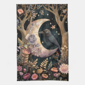 Crow Moon keukenhanddoek (Verticaal)