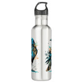 Crow Mystic - Zwarte Raven Water fles (Voorkant)