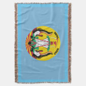 Crow Nation Flag Deken (Voorkant Verticaal)