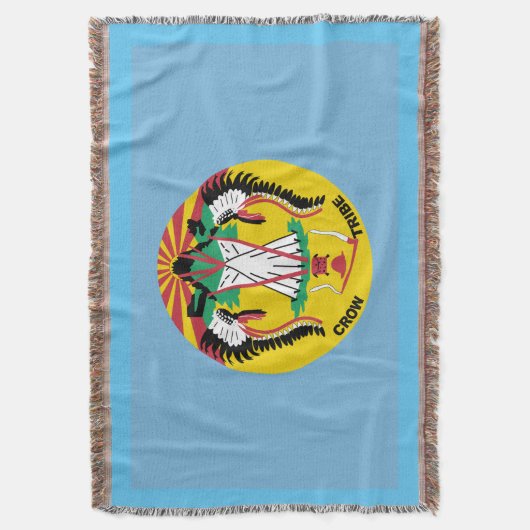 Crow Nation Flag Deken (Voorkant Verticaal)