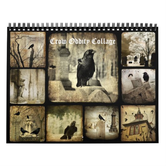 Crow Oddity Collage Kalender (Hoes)