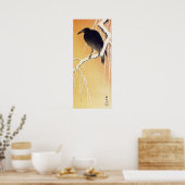 Crow on a Branch van Ohara Koson Poster (Keuken)