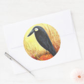 Crow on Pumpkin Stickers beroemd gemaakt door Liz  (Envelop)