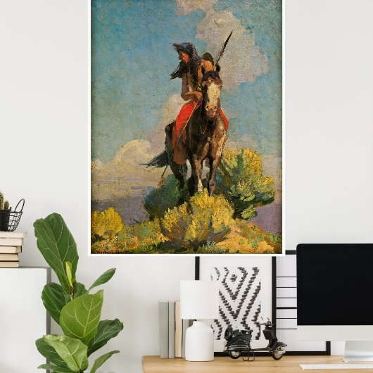 Crow Outlier van William Herbert Dunton Poster (Thuiskantoor)