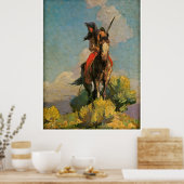 Crow Outlier van William Herbert Dunton Poster (Keuken)