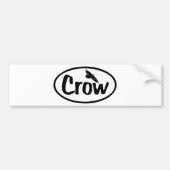Crow Oval Bumpersticker (Voorkant)