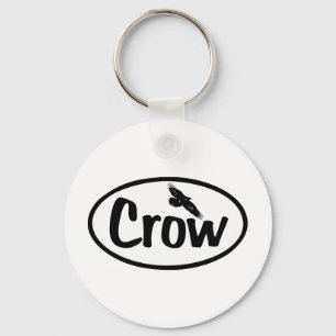 Crow Oval Sleutelhanger