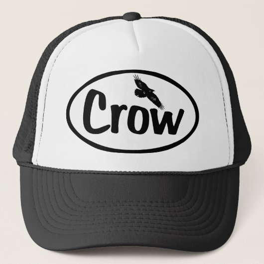 Crow Oval Trucker Pet (Voorkant)