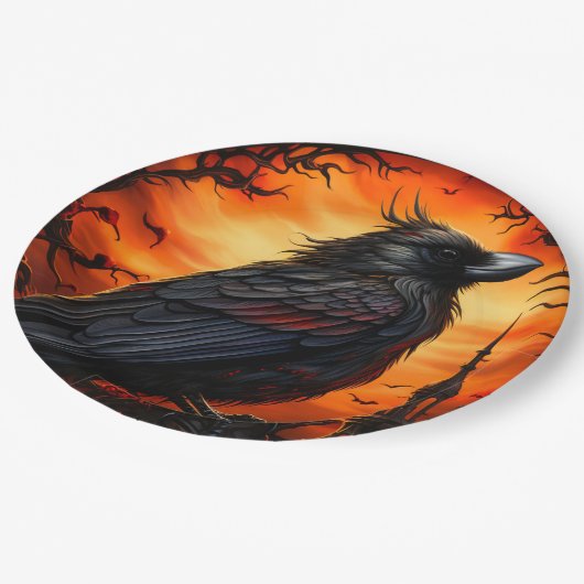 Crow Papieren Bordje (Gekanteld)