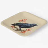 Crow Papieren Bordje (Gebogen)