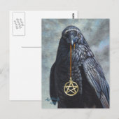 Crow Pentacle Briefkaart (Voorkant / Achterkant)