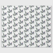 Crow Pine Holiday Wrapping Paper Cadeaupapier (Vlak)