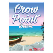 Crow Point, Devon Reisposter Foto Afdruk (Voorkant)
