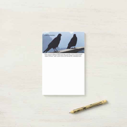 Crow Post-it® Notes (Op bureau)