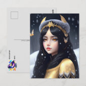 Crow Princess, Postkruising Briefkaart (Voorkant / Achterkant)