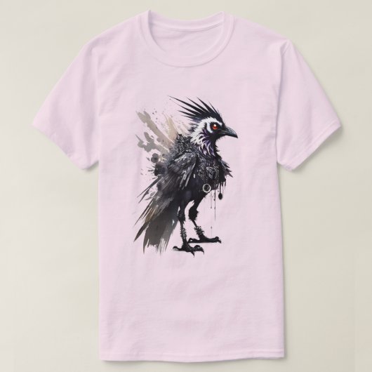 Crow Punk 01 T-Shirt (Design voorkant)