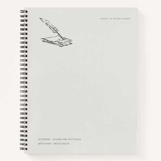 Crow-quilled Notebook- Regency Correspondence  Notitieboek (Voorkant)