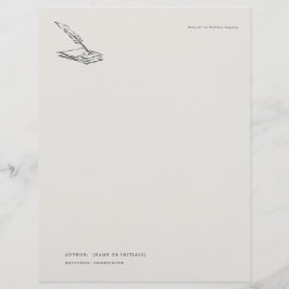 Crow-quilled page- Regency Correspondence Briefhoofd