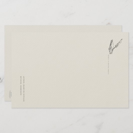 Crow-quilled page- Regency Correspondence Briefpapier (Voorkant / Achterkant)