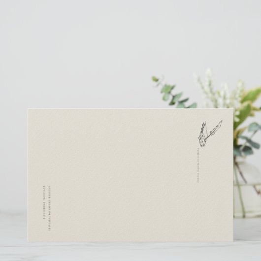 Crow-quilled page- Regency Correspondence Briefpapier (Staand voorkant)