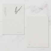 Crow-quilled page- Regency Correspondence Informatiekaartje (Voorkant / Achterkant)