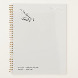 Crow-quilled page- Regency Correspondence Planner