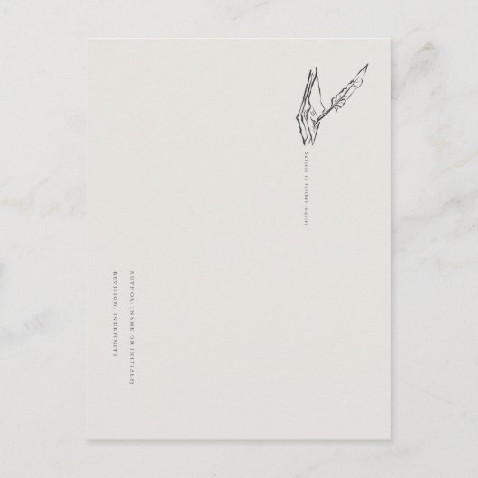 Crow-Quilled Pages- Jane Austen inspired Postcard Briefkaart (Voorkant)