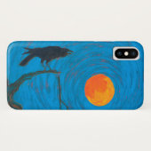 Crow Raven en Full Moon Case-Mate iPhone Case (Achterkant (horizontaal))