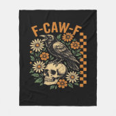 Crow Raven F-Caw-F Cool Unique Fleece Deken (Voorkant)