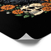 Crow Raven F-Caw-F Funny Halloween Gothic Creative Poster (Hoek)