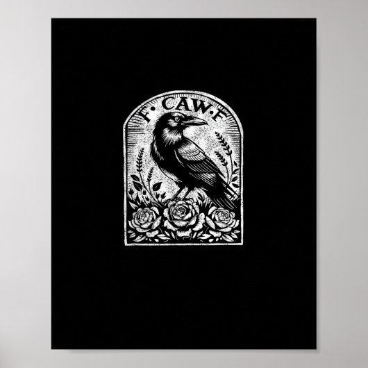 Crow Raven F CAW F Poster (Voorkant)