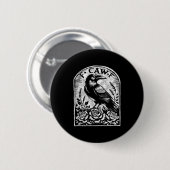 Crow Raven F Caw F  Ronde Button 5,7 Cm (Voorkant /achterkant)