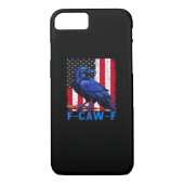 Crow Raven Funny F-Caw-F Minimal Clean Case-Mate iPhone Case (Achterkant)