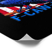 Crow Raven Funny F-Caw-F Minimal Clean Poster (Hoek)