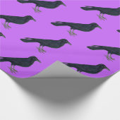 Crow Raven Gift-Wrap Cadeaupapier (Hoek)