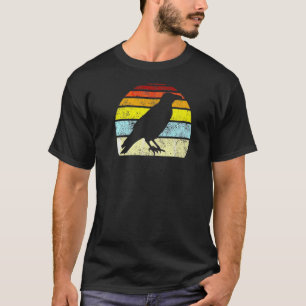 Crow  Raven Gothic Retro Bird Mannen T-shirt