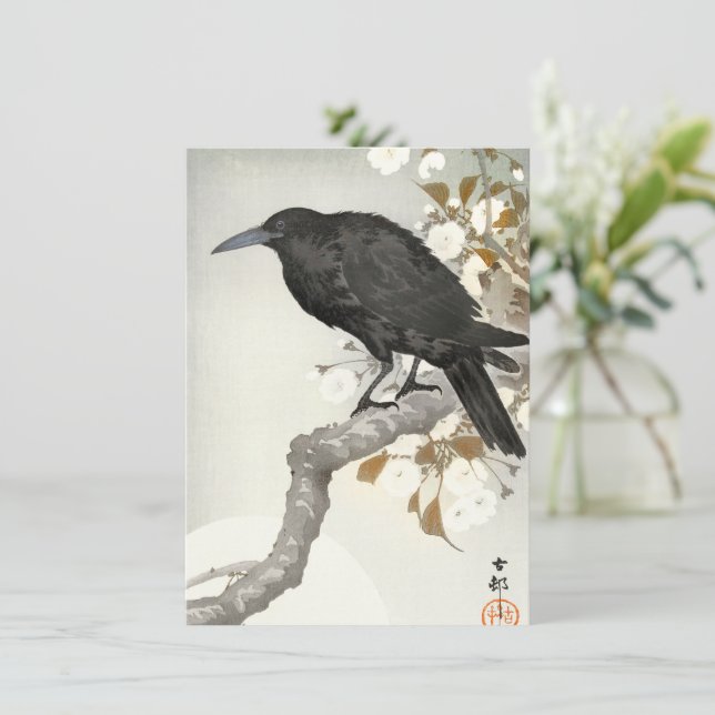 Crow Raven Koson Japanese Bird (Staand voorkant)