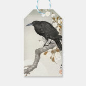 Crow Raven Koson Japanese Bird Cadeaulabel (Voorkant)