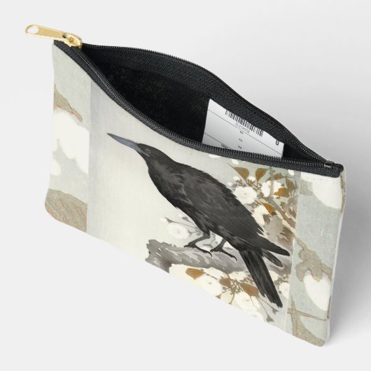Crow Raven Koson Japanese Bird Etui (Open)
