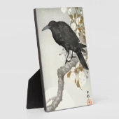 Crow Raven Koson Japanese Bird Fotoplaat (Zijkant)