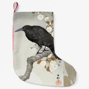 Crow Raven Koson Japanese Bird Kleine Kerstsok